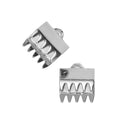 Koordklem - 925 zilver - 6,5 mm - 2 stuks