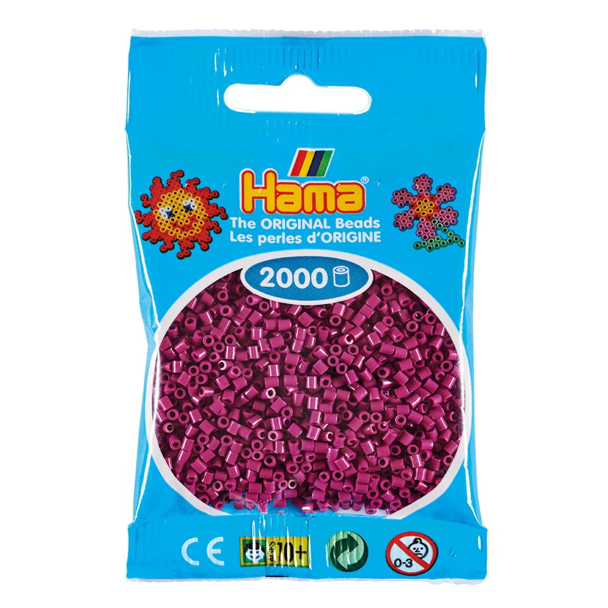 Hama Mini - strijkkralen - 2000 stuks - plum 82