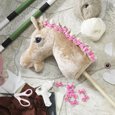 Hobby Horse - manen bandjes - roze strikken