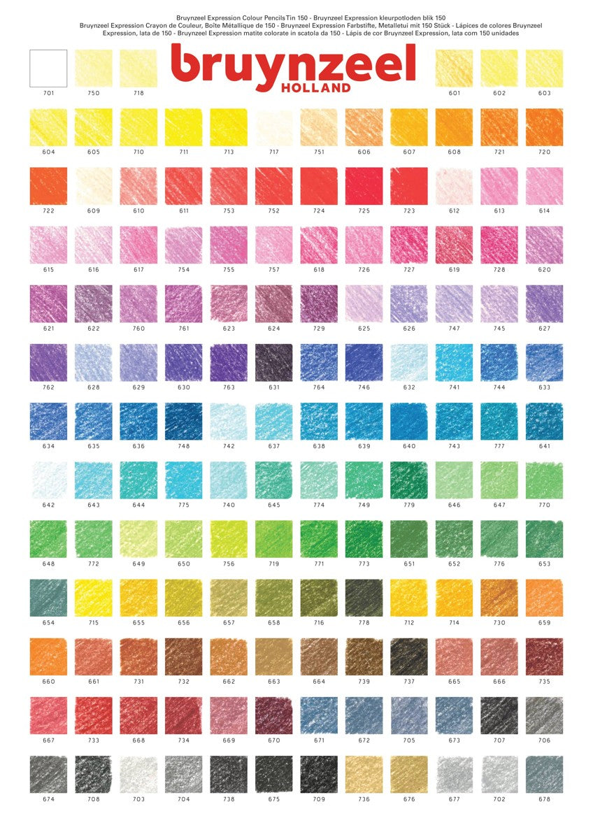 Bruynzeel Expression kleurpotloden - 150 kleuren