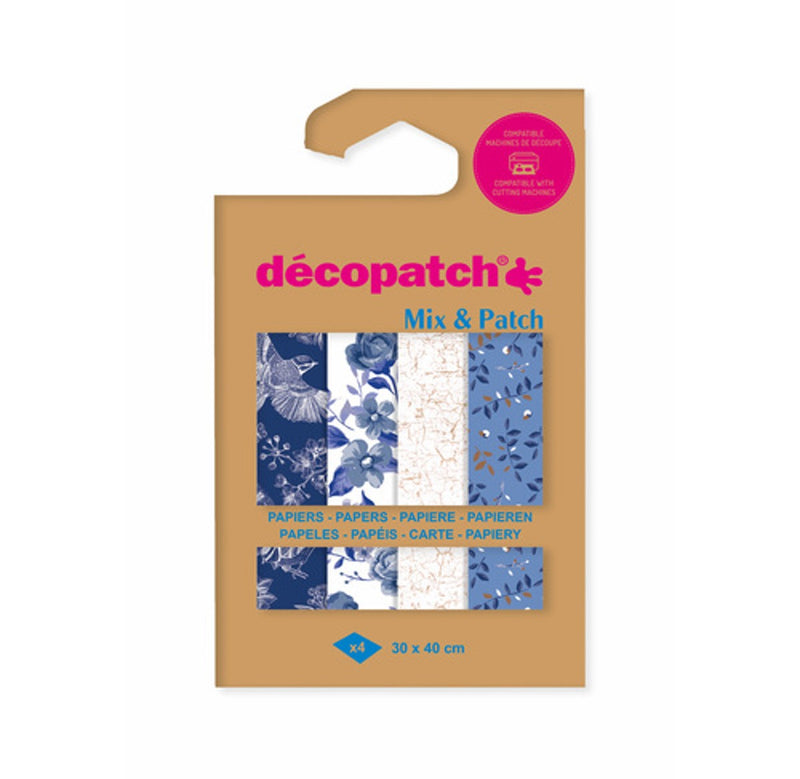 Décopatch Mix & Patch - shades of blue