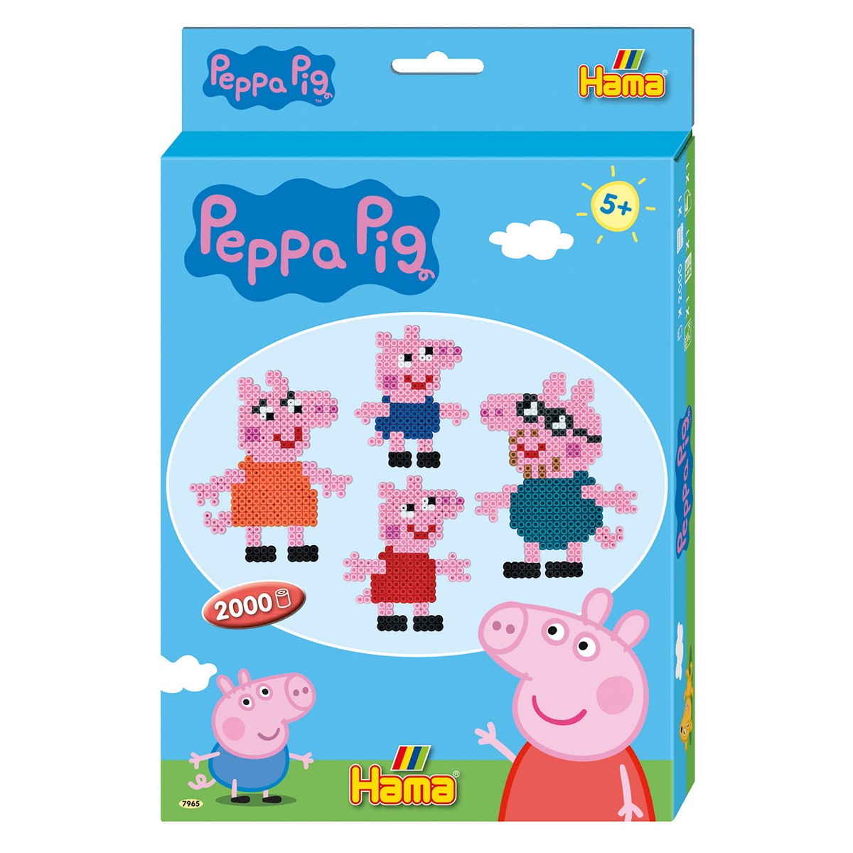 Hama Midi - strijkkralen set - 2000 stuks - Peppa Pig