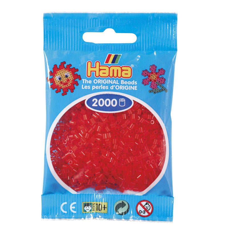 Hama Mini - strijkkralen - 2000 stuks - translucent red 13