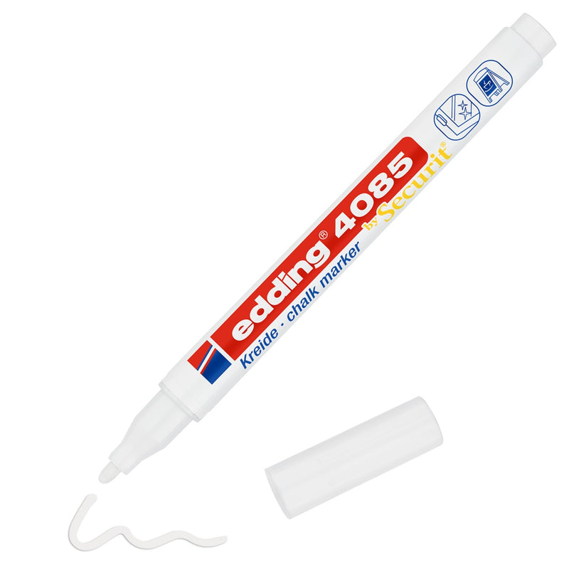 edding 4085 chalk marker - 1 tot 2 mm - wit