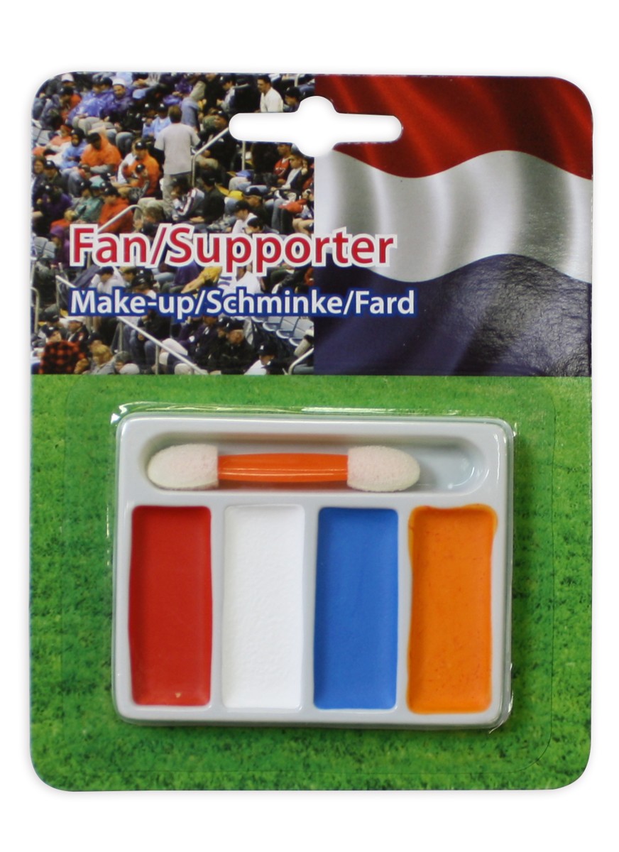 schmink rood/wit/blauw/oranje