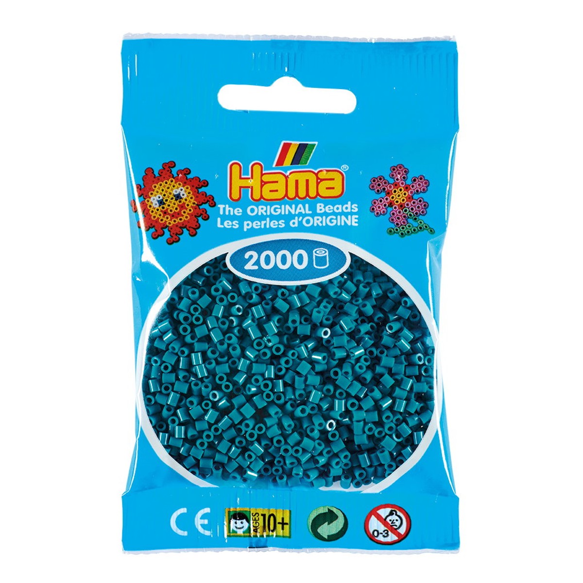Hama Mini - strijkkralen - 2000 stuks - petrol blue 83