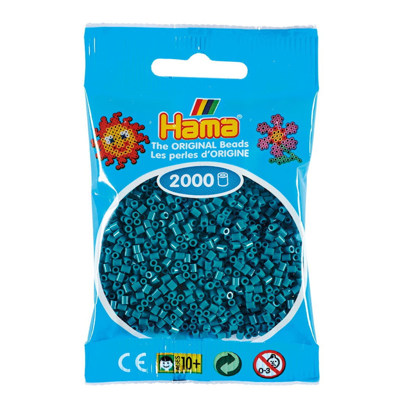 Hama Mini - strijkkralen - 2000 stuks - petrol blue 83