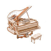 Robotime houten 3D puzzel - muziekdoos Magic Piano