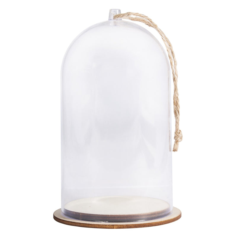 Kunststof stolp - 8x13 cm - met jute koord