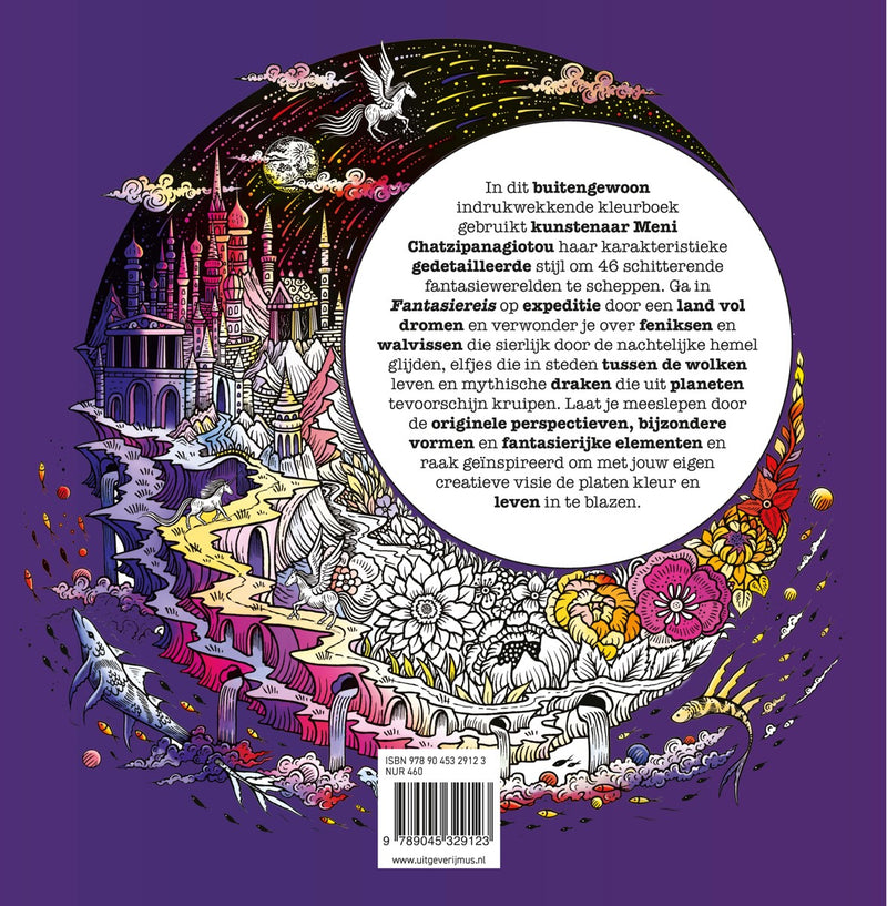 Kleurboek - Fantasiereis - Een Kleurboek vol Droomwerelden