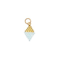 Mix It Up - kralen hanger rhombus 10x15 mm - blauw