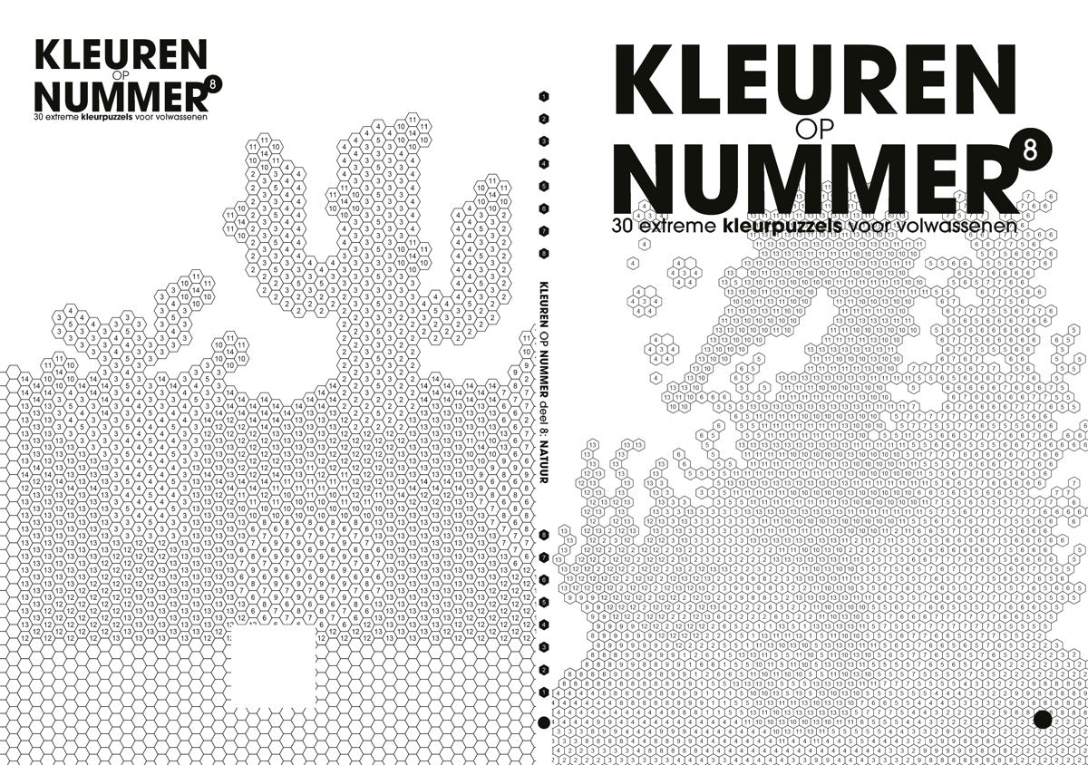 Kleurboek - Kleuren op nummer - deel 8