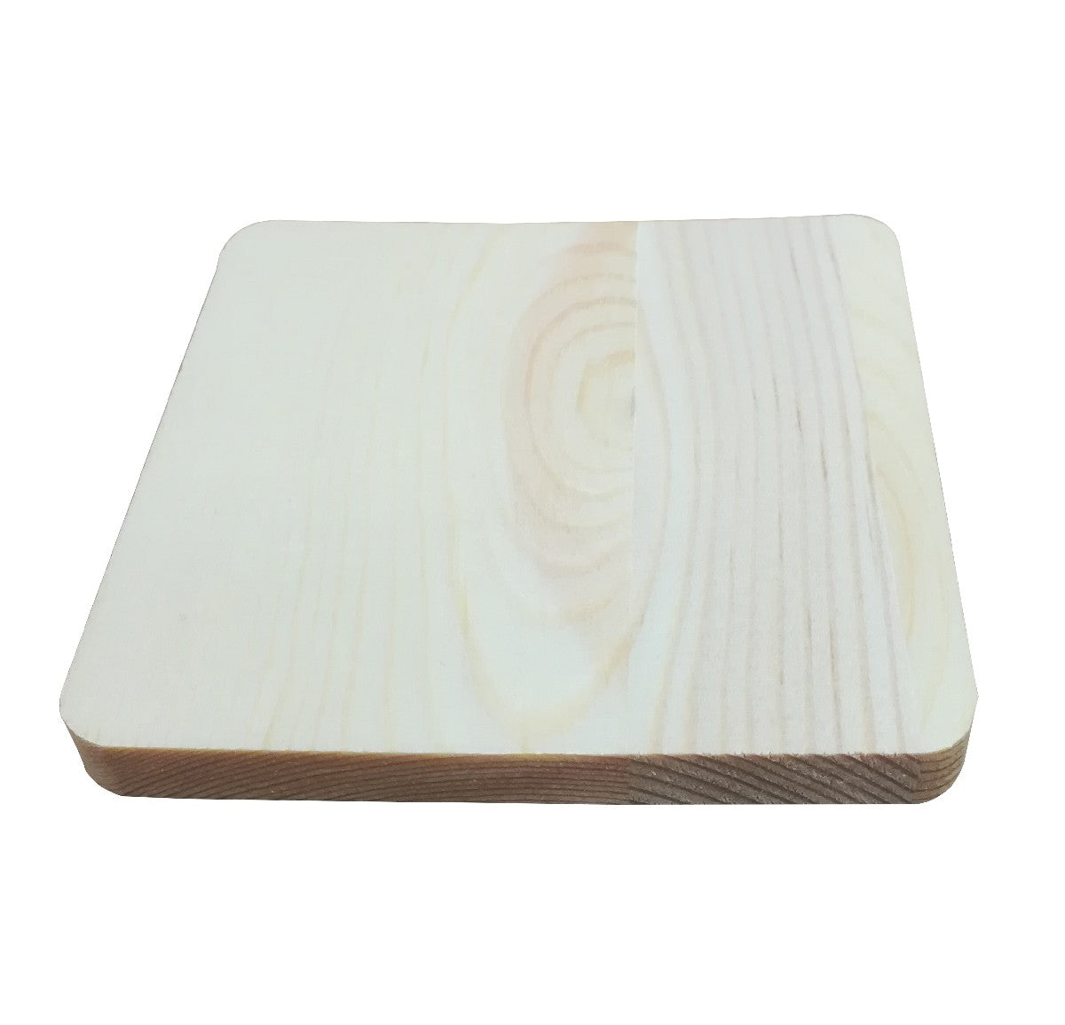 Houten onderzetter - vierkant - 9x9 cm
