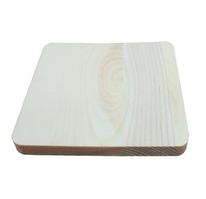 Houten onderzetter - vierkant - 9x9 cm
