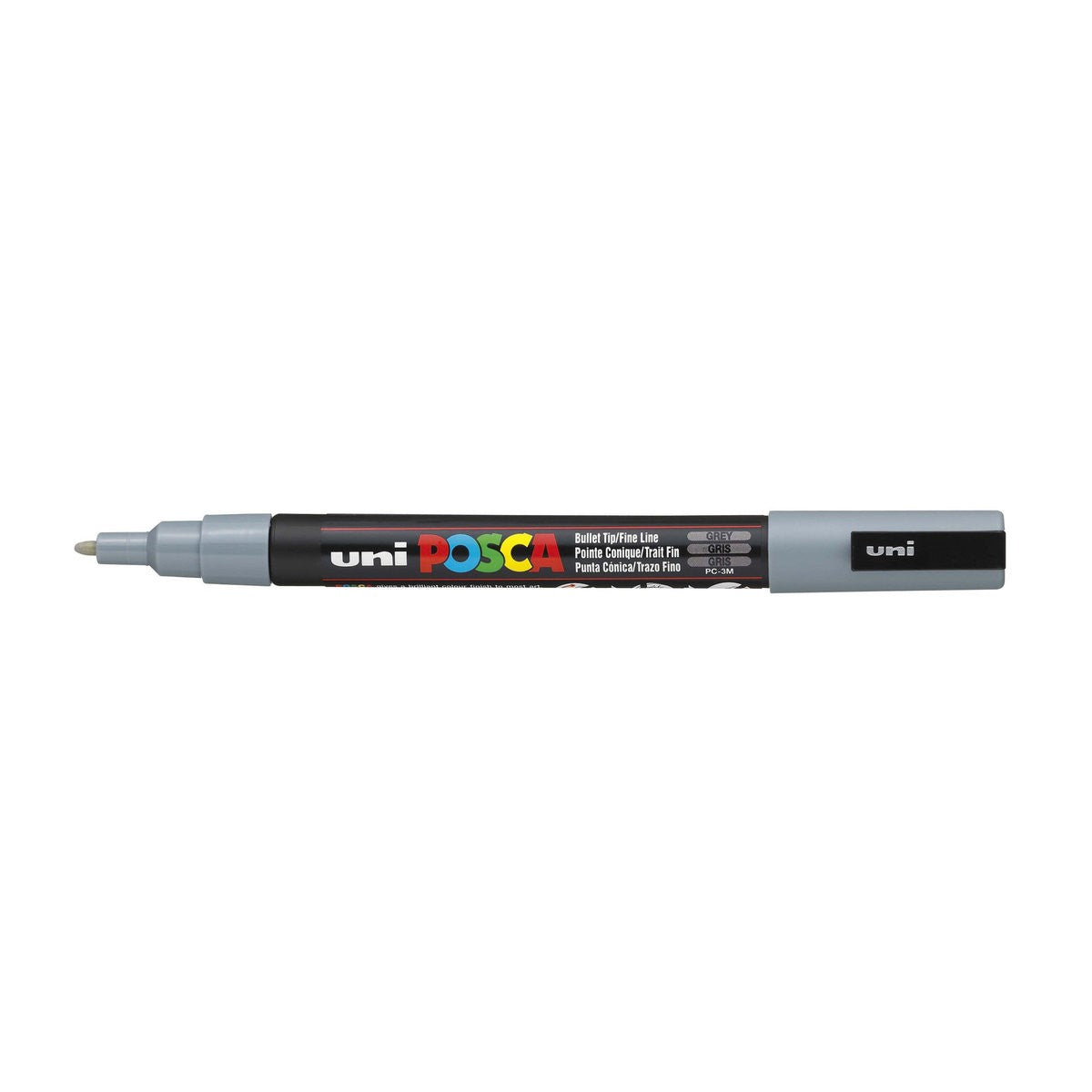 POSCA acrylmarker - fijn PC-3M - 0,9-1,3 mm - grijs