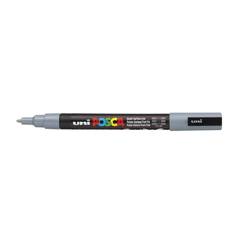 POSCA acrylmarker - fijn PC-3M - 0,9-1,3 mm - grijs