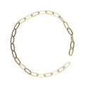 Charm Series ketting pilvorm - 18 cm - goudkleurig