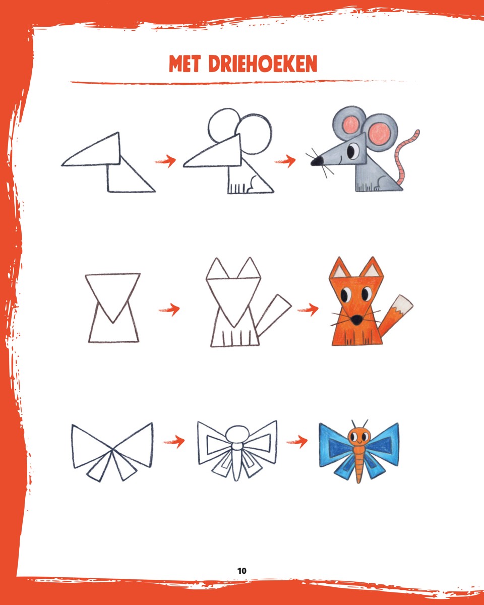 Boek - Stap voor stap dieren tekenen