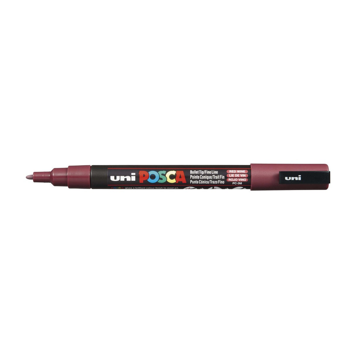 POSCA acrylmarker - fijn PC-3M - 0,9-1,3 mm - wijnrood
