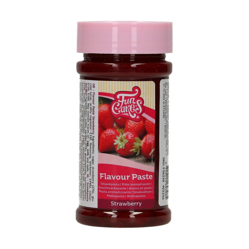 FunCakes smaakpasta - 120 gram - aardbei