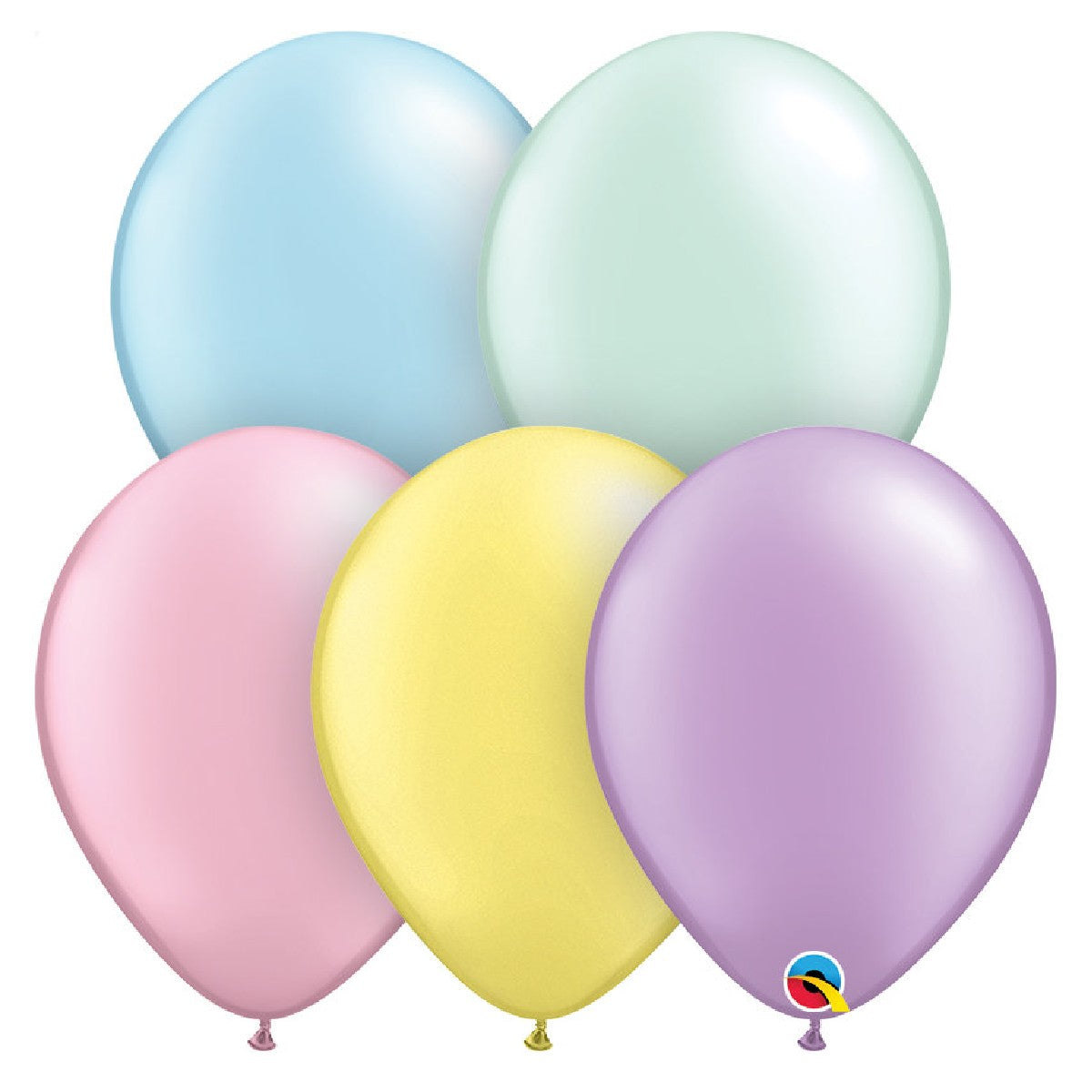 ballonnen hoge kwaliteit 28 cm - pastel 5 stuks