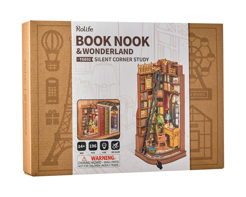 Robotime houten 3D puzzel - book nook - Silent Corner Study