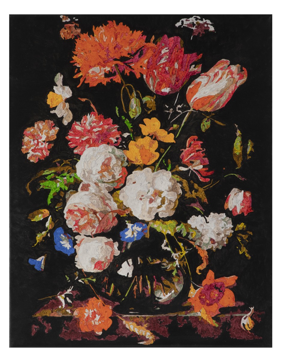 Schilderen op nummer - Bloemen