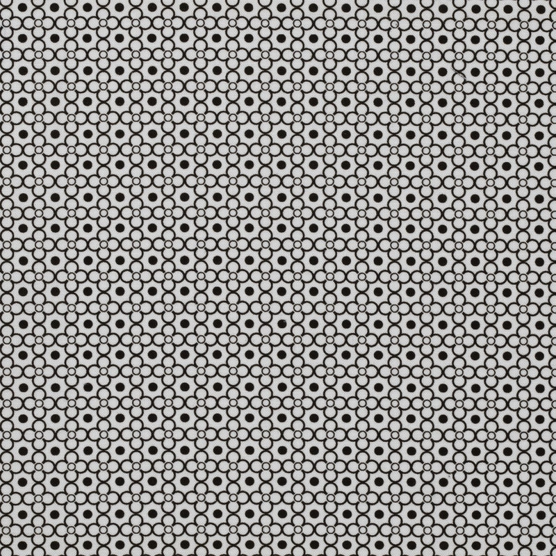 Stof katoen - 50x70 cm - zwart retro