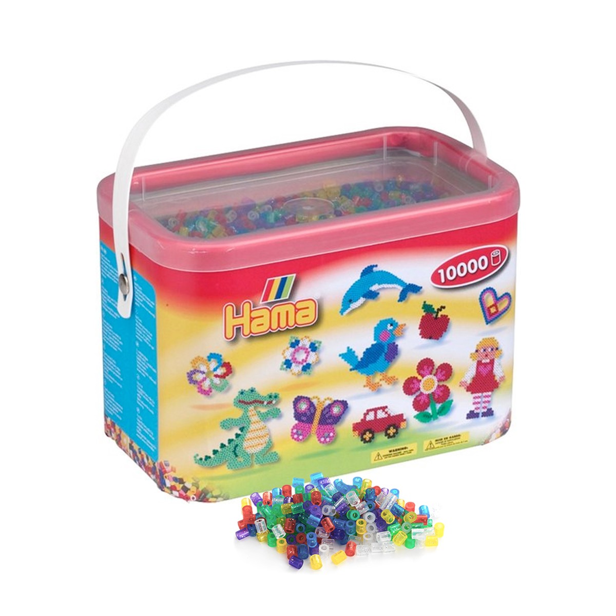 Hama Midi - strijkkralen box - 10.000 stuks - glitter mix