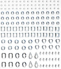Strass stickers - vormen mix - kristal