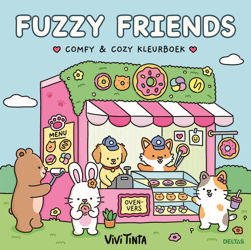 Kleurboek - Comfy & Cozy - Fuzzy Friends