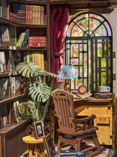 Robotime houten 3D puzzel - book nook - Silent Corner Study