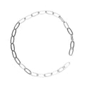 Charm Series ketting pilvorm - 18 cm - zilverkleurig