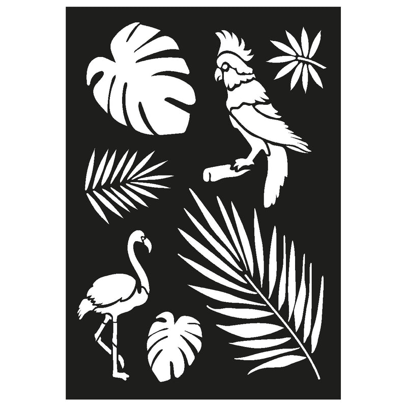 Sjabloon - tropical art