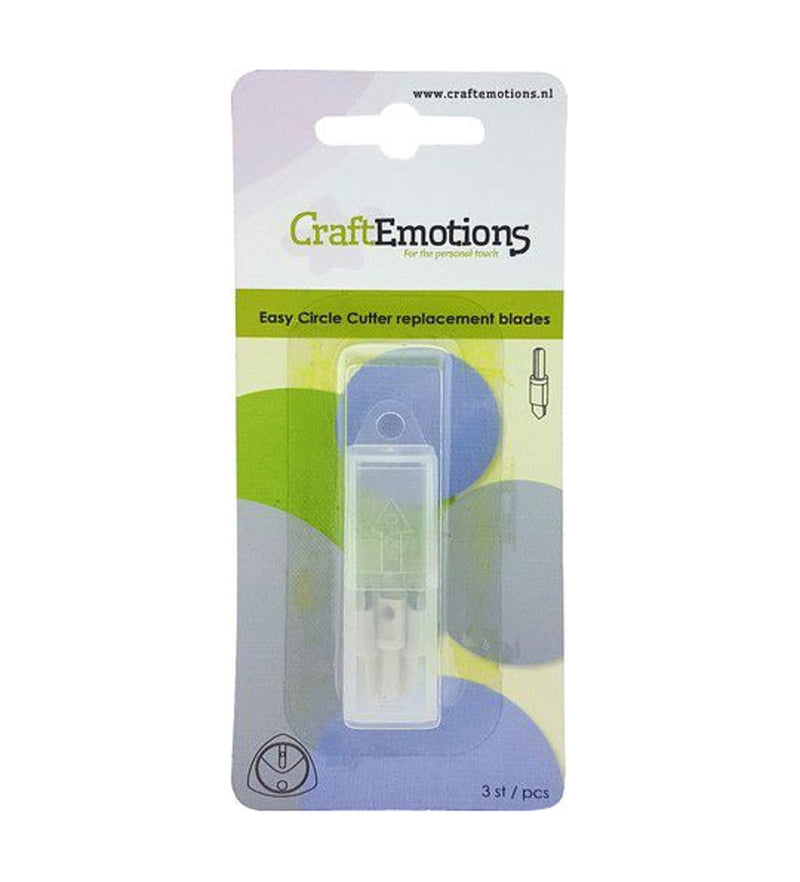 CraftEmotions Easy Circle Cutter - reservemesjes - 3 stuks