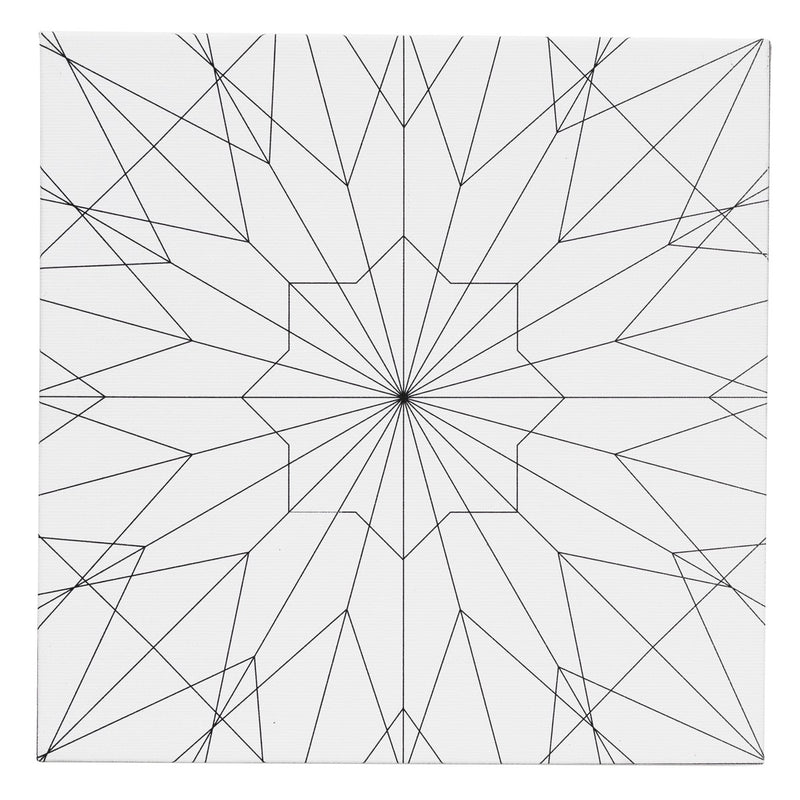 Voorbedrukt canvasboard - 21x21 cm - diamant