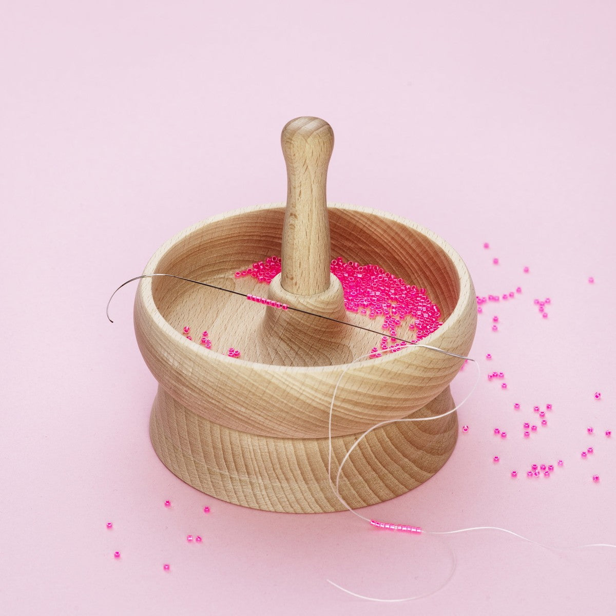 Panduro beadspinner hout + naald