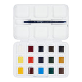 van Gogh aquarelverf pocket box - 12+3 halve napjes - basic