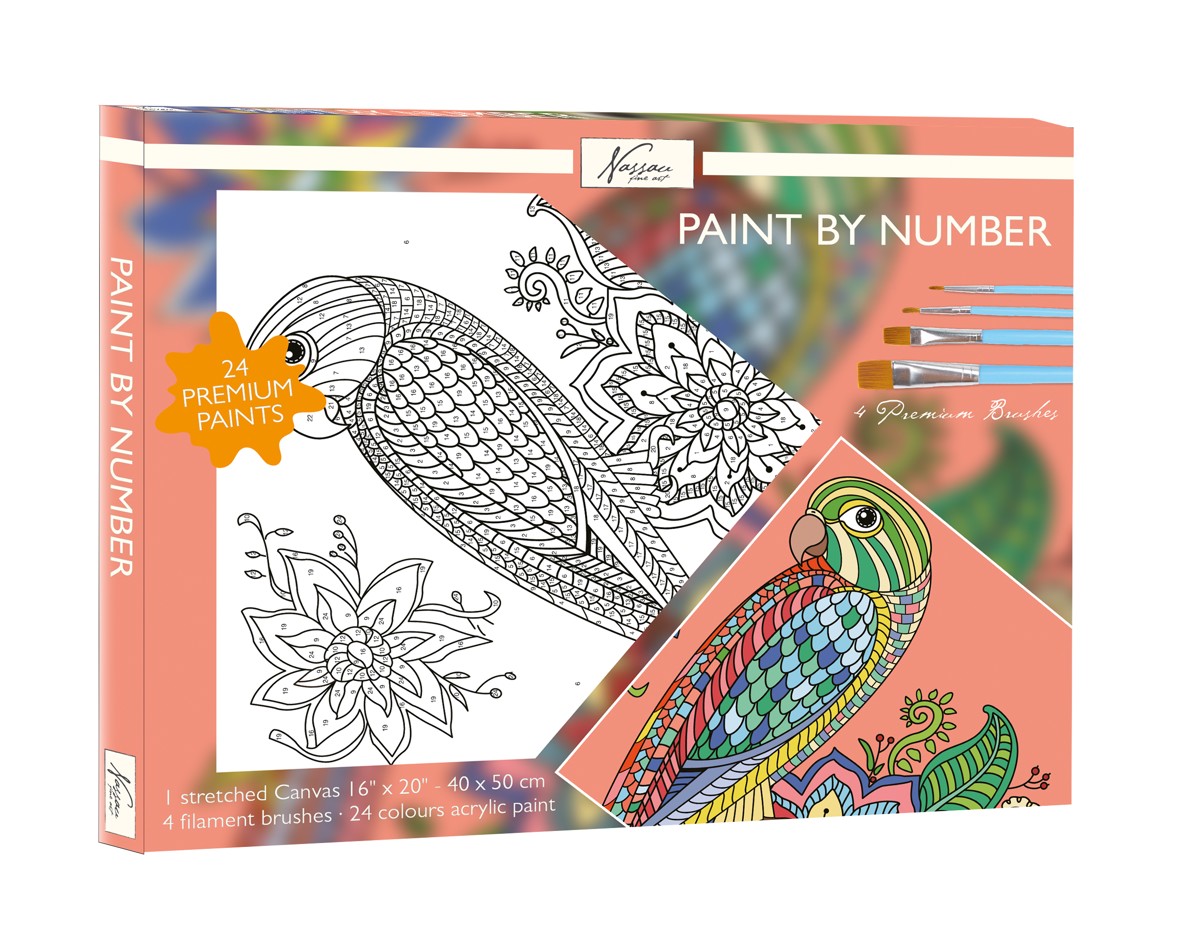 Schilderen op nummer - parrot