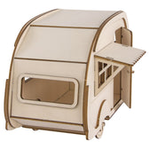 Houten 3D bouwset - caravan