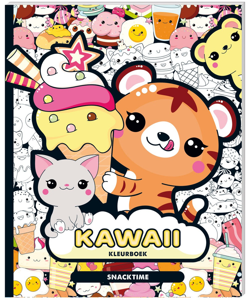 Kleurboek - Kawaii 'Snacktime'