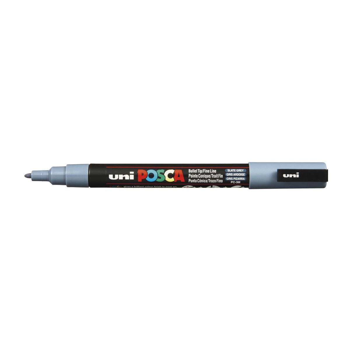 POSCA acrylmarker - fijn PC-3M - 0,9-1,3 mm - leigrijs