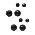 Zwarte kraalogen - 5 tot 8 mm