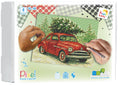 Pixelhobby set - 4 platen - auto met kerstboom
