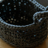 Hoooked Zpagetti DIY kit - Revisto Basket - antracite