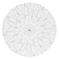 Voorbedrukt canvasboard rond - 51 cm - diamant