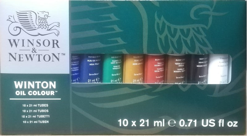 W&N Winton olieverf set - 10x 21 ml