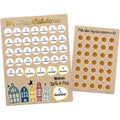 Sticker aftelkalender Sint & Piet