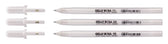 Sakura Gelly Roll set - 05, 08 & 10 wit - 3 stuks