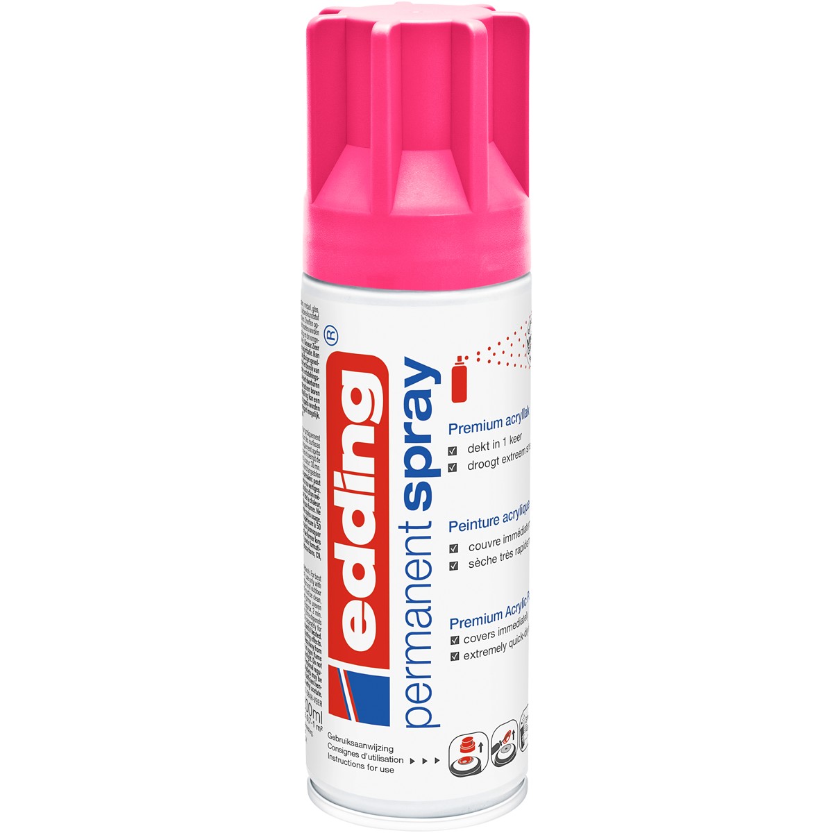 edding 5200 permanent spray - 200 ml - mat - neon roze